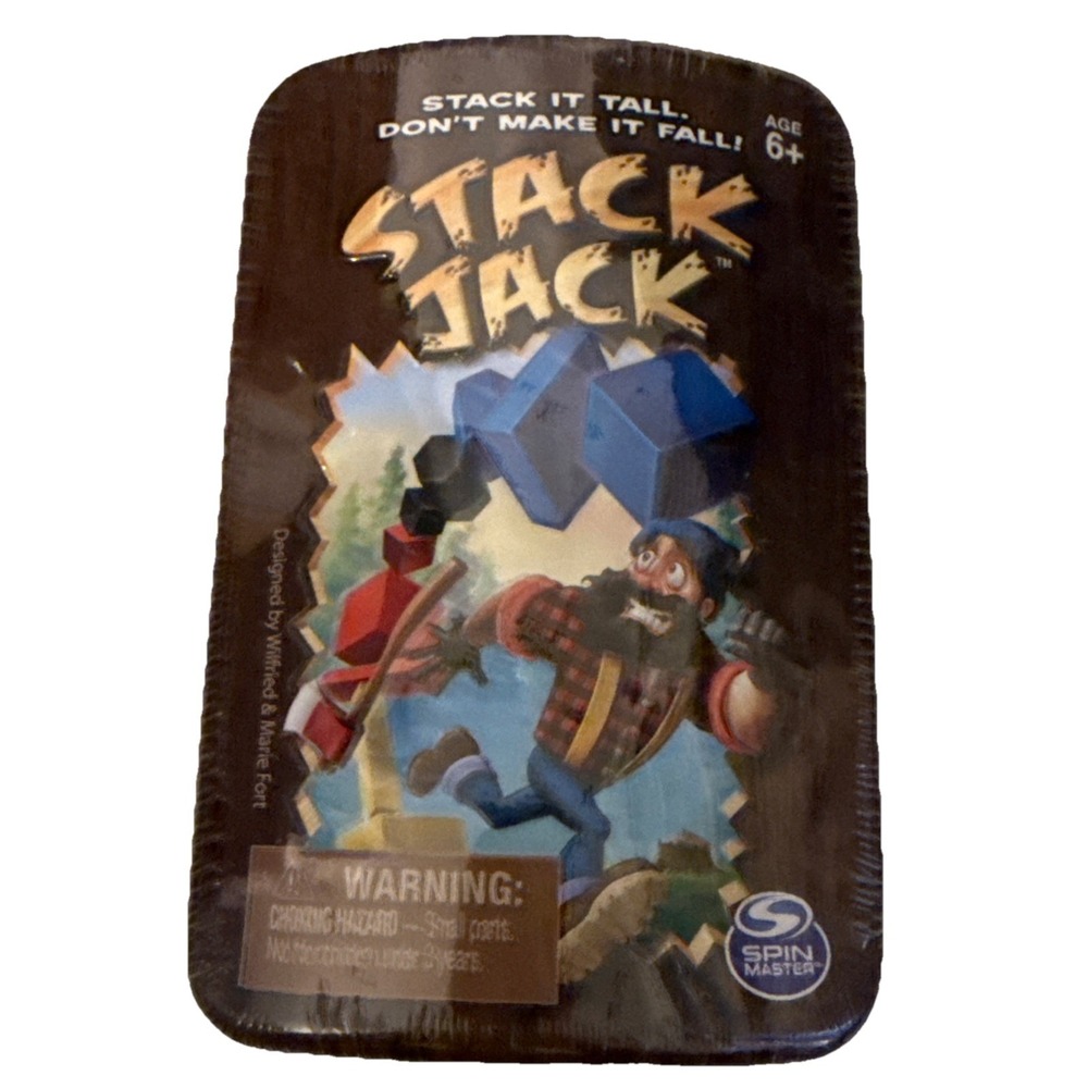 Stack Jack Spin Master Boardgame Stacking Lumberjack Game Age 6+ Complete